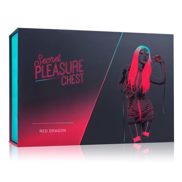 Secret Pleasure Chest - BDSM set za napredne - 10 delov - rdeča