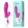 Teazers - realistični vibrator s stimulatorjem klitorisa (rožnate barve)