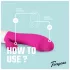 Teazers - realistični vibrator s stimulatorjem klitorisa (rožnate barve)