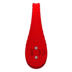   Red Revolution Sphinx - vodoodporen obroček za penis z možnostjo polnjenja (rdeč)