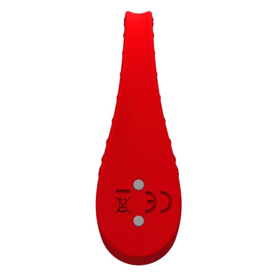 Red Revolution Sphinx - vodoodporen obroček za penis z možnostjo polnjenja (rdeč)