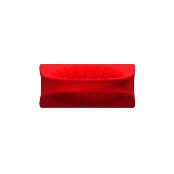 Red Revolution Sphinx - vodoodporen obroček za penis z možnostjo polnjenja (rdeč)
