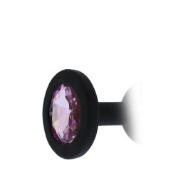   Najljubše vseh časov - vijolični silikonski analni dildo (črn)
