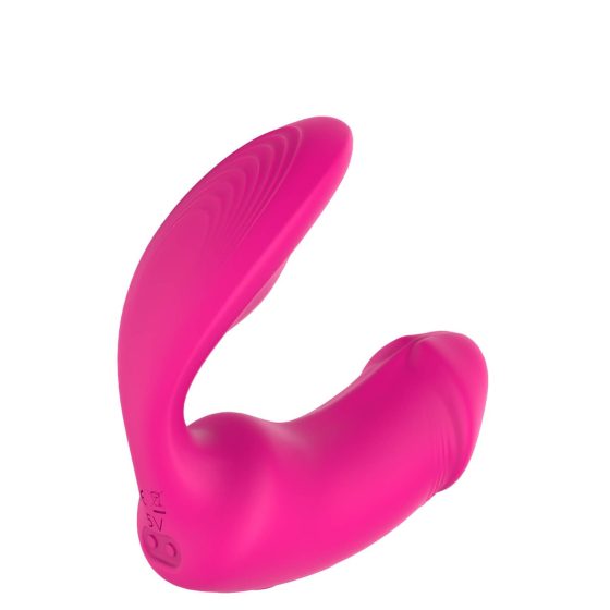 Vibes of Love Duo - polnilni klitorisni vibrator 2v1 z radiem (roza)