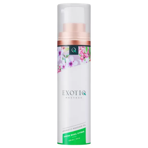 Exotiq - dišeče masažno olje - bazilika-limona (100ml)