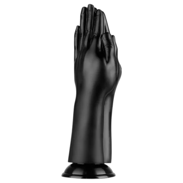 BUTTR - fisting dildo z vakuumsko podlago - črna