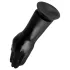 BUTTR - fisting dildo z vakuumsko podlago - črna