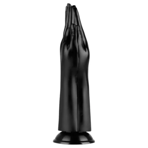 BUTTR - fisting dildo z vakuumsko podlago - črna