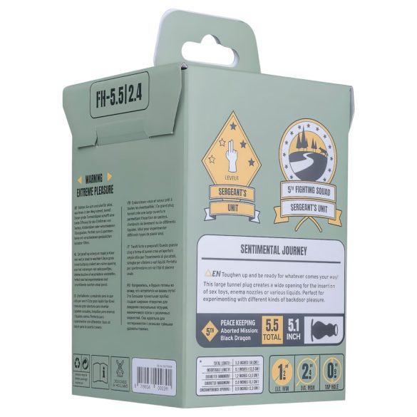 BUTTR - votli analni čep dildo - črn