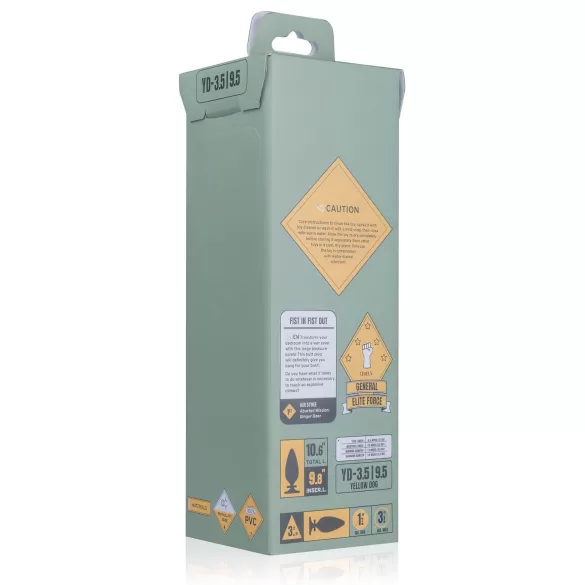 BUTTR Yellow Dog - dildo s priseskom - črna