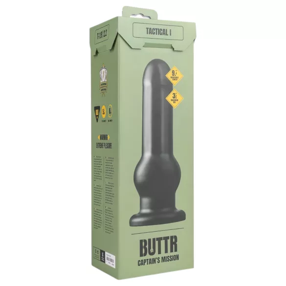 BUTTR - dildo s priseskom - črn