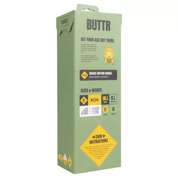 BUTTR - dildo s priseskom - črn