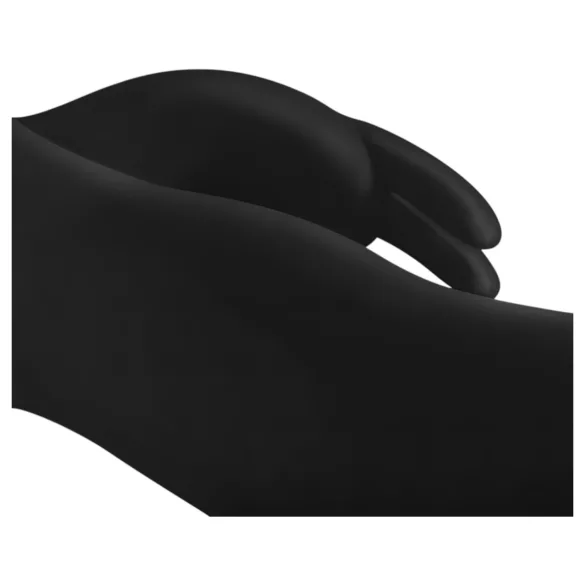 Easytoys Mad Rabbit - vibrator za točko G s stimulatorjem klitorisa - črn