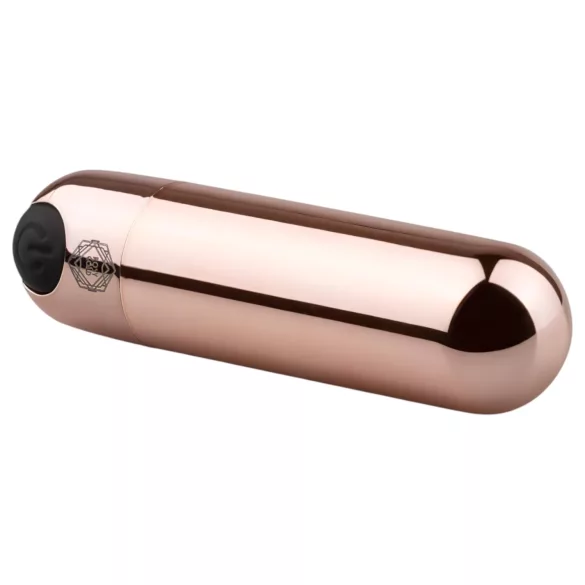 Rosy Gold - mini vibracijski stimulator - polnjenje USB - rožnato zlata