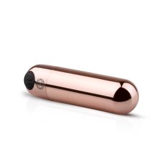   Rosy Gold Bullet - mini vibrator s kroglo za polnjenje (rožnato zlato)