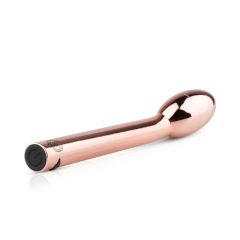   Rosy Gold G-spot - vibrator za točko G, ki ga je mogoče ponovno napolniti (rožnato zlato)