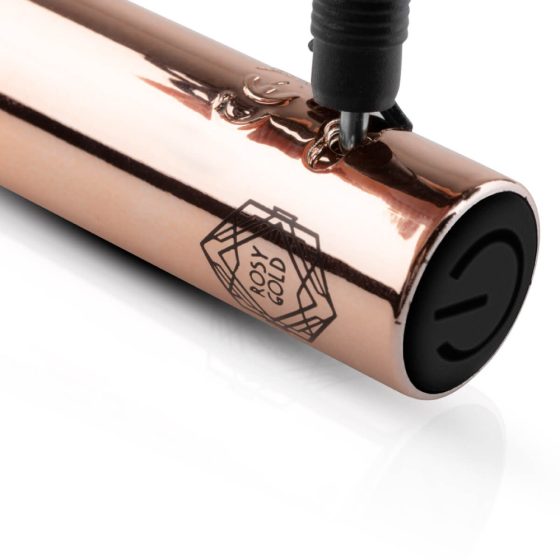 Rosy Gold G-spot - vibrator za točko G, ki ga je mogoče ponovno napolniti (rožnato zlato)