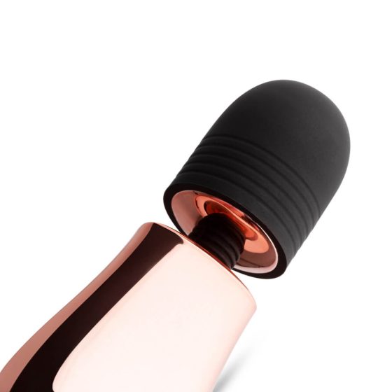 Rosy Gold Mini Wand - masažni vibrator z možnostjo polnjenja (rožnato zlato)