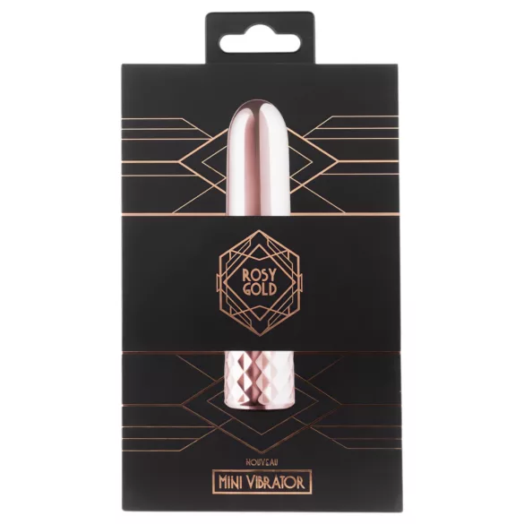 Rosy Gold Mini - mini vibrator na baterijo - roza zlata barva