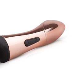   Rosy Gold Wand Curve - masažni vibrator z možnostjo polnjenja (rožnato zlato)