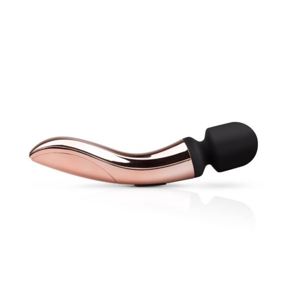 Rosy Gold Wand Curve - masažni vibrator z možnostjo polnjenja (rožnato zlato)