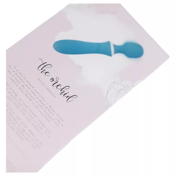 Bloom Orchid Wand - masažni vibrator - polnjenje USB - turkizna