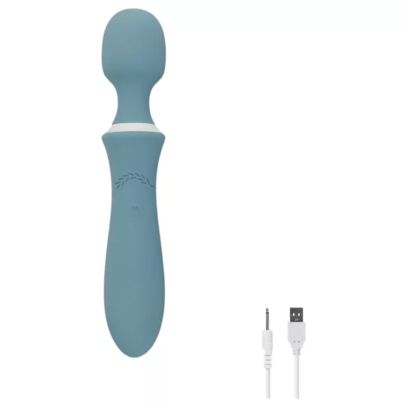 Bloom Orchid Wand - masažni vibrator - polnjenje USB - turkizna