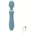 Bloom Orchid Wand - masažni vibrator - polnjenje USB - turkizna