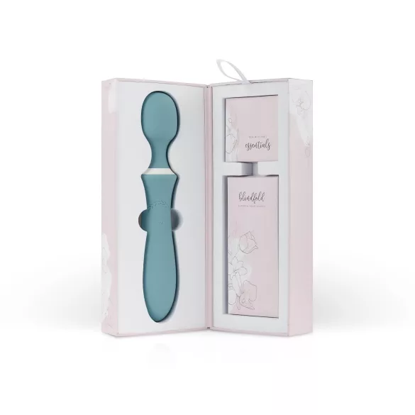 Bloom Orchid Wand - masažni vibrator - polnjenje USB - turkizna