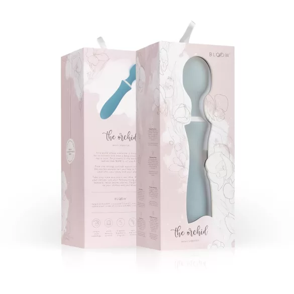 Bloom Orchid Wand - masažni vibrator - polnjenje USB - turkizna