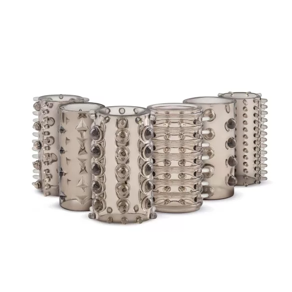 Easytoys - set penisnih obročkov - siva - 6 kosov