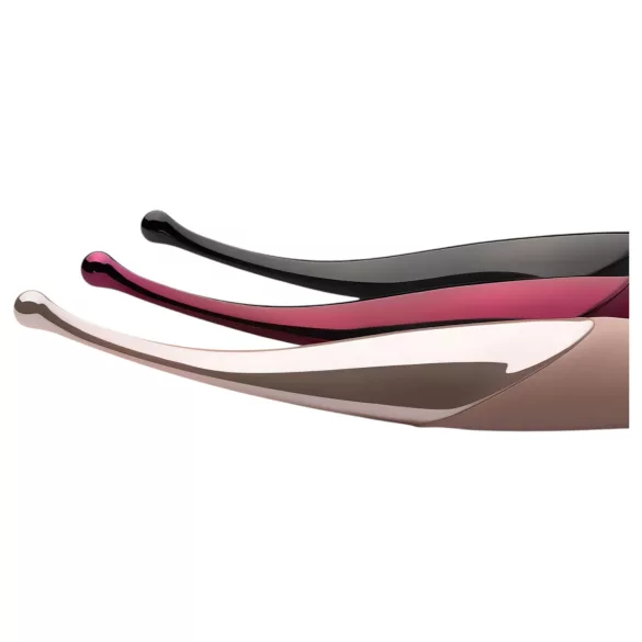 Senzi - polnilni vibrator za klitoris - vodoodporen - črn