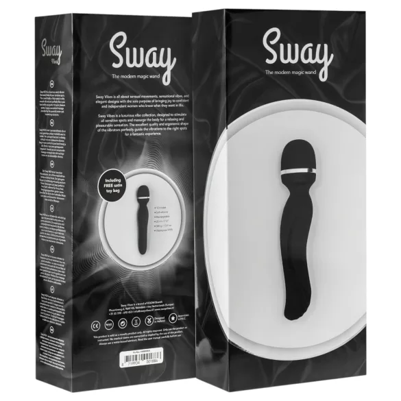 Sway No.4 Wand - masažni vibrator - brezžični - črna