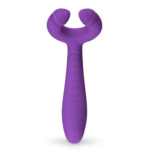 Easytoys Couple - vibrator za pare - polnjenje USB - vodoodporen - vijoličen