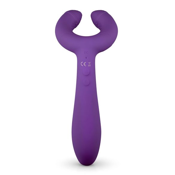 Easytoys Couple - vibrator za pare - polnjenje USB - vodoodporen - vijoličen