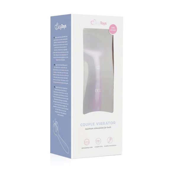 Easytoys Couple - vibrator za pare - polnjenje USB - vodoodporen - vijoličen