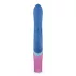 PMV20 Vice Double - trojni vibrator z rotacijo - silikonski - moder