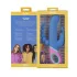 PMV20 Vice Double - trojni vibrator z rotacijo - silikonski - moder