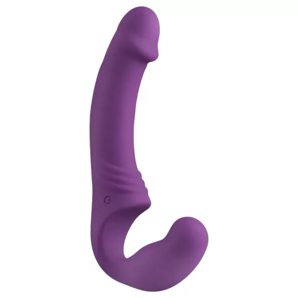 Easytoys - akumulatorski strap-on vibrator brez pasu - vijoličen