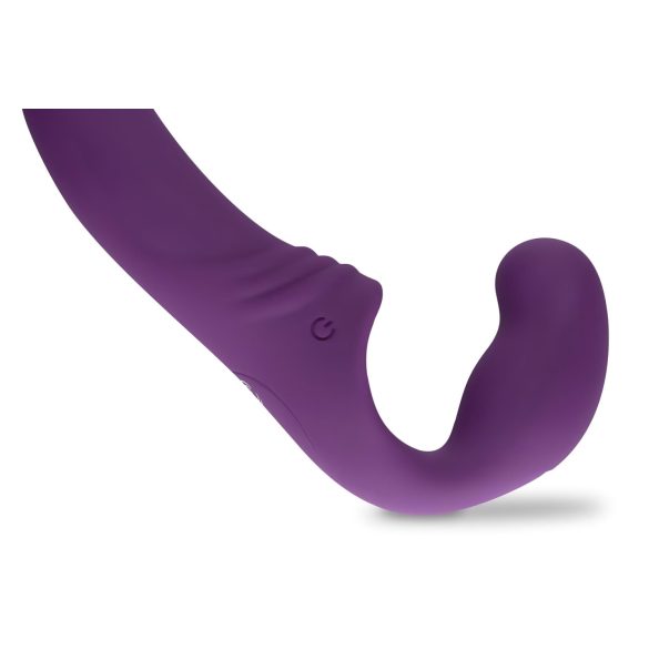 Easytoys - akumulatorski strap-on vibrator brez pasu - vijoličen