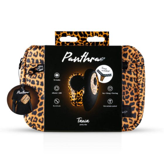 Panthra Tania - baterija, radio, vibracijske hlačke (leopardja črna)