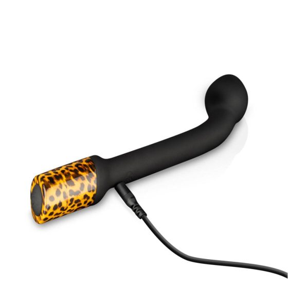 Panthra Nila - Vodoodporni vibrator za točko G (leopardja črna)