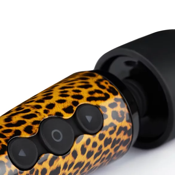 Panthra Shaka Wand - masažni vibrator na baterijo - leopard črna