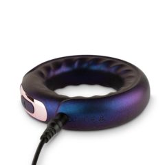   Hueman Saturn - vodoodporen vibracijski obroček za penis na baterije (vijolična)
