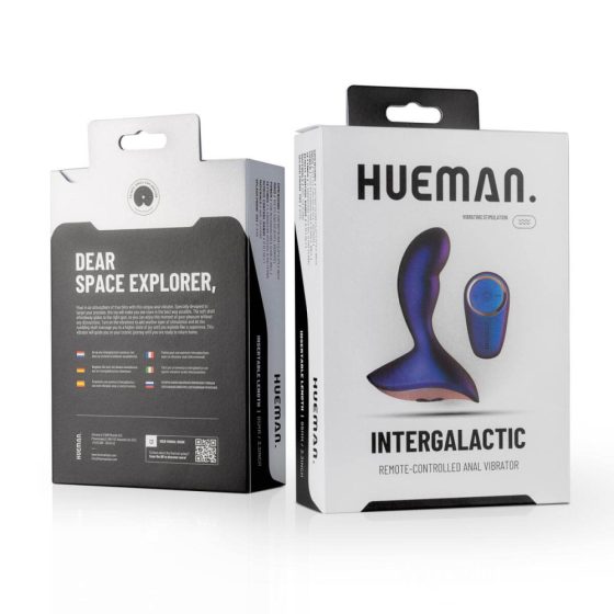 Hueman Intergalactic - radijski analni vibrator z možnostjo polnjenja (vijoličen)