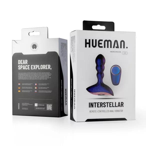 Hueman Interstellar - valovit analni vibrator (vijoličen)