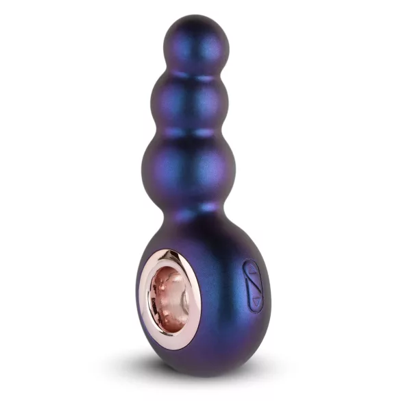 Hueman Outer Space - analni vibrator z kroglicami - polnjenje - vijoličen