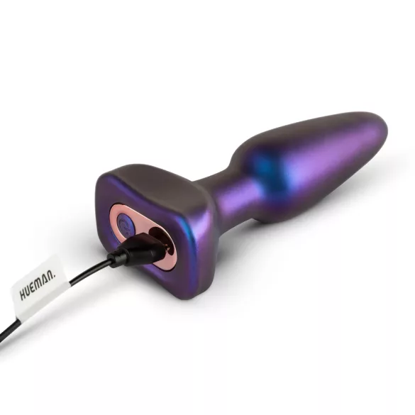 Hueman Space Force - analni vibrator z gibanjem - vodoodporen - vijoličen