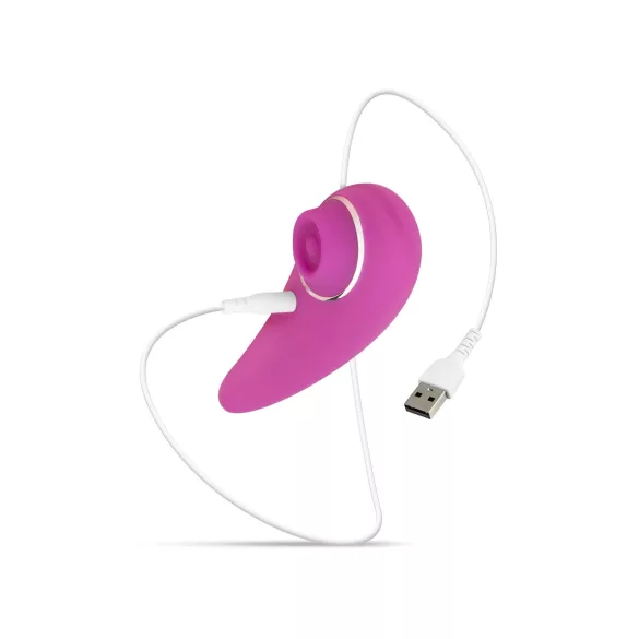 Easytoys - vibrator za klitoris - polnjenje USB, vodoodporen - roza