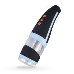   CRUIZR CP02 - rotacijski vibracijski masturbator z možnostjo polnjenja (črno-modra)